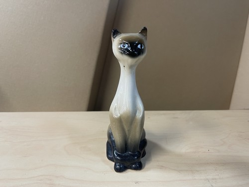 Siamese cat ornament ceramic - ornament,