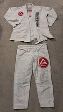 Gracie Barra Brazilian Jiu-Jitsu Gi Jacket & trousers Size A0 – White + BELT BJJ