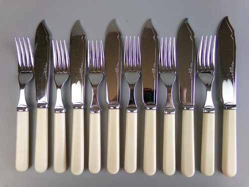 Vintage fish cutlery set - set., 6