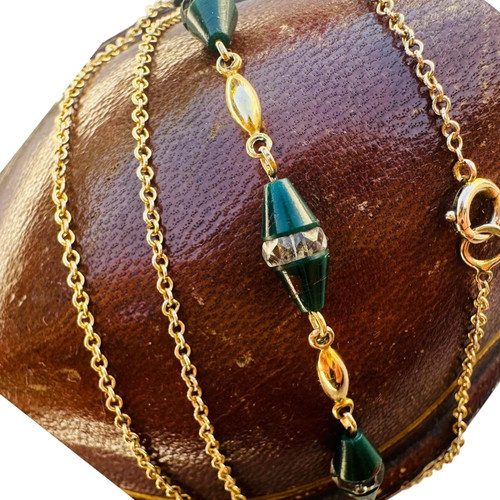 Art deco gold bloodstone - art,
