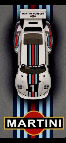 Porsche martini vintage retro - porsche,
