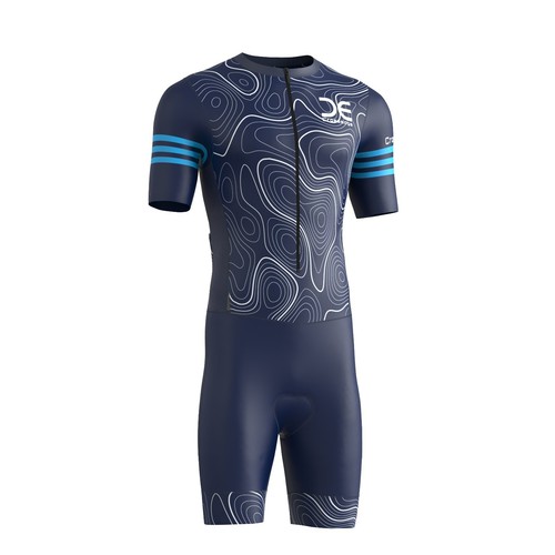 Men tri suit - padded, cycling
