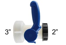 IBC Tank 75mm ( 3") INLET Replacement Valve Tap Water Oil with (2") s60x6 outlet