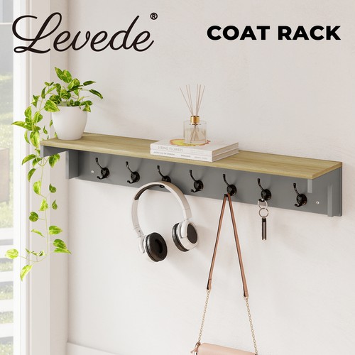 Levede coat rack wall mounted - coat,