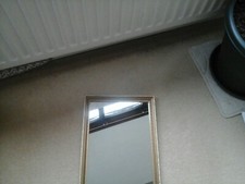 Vintage hall mirror, Gold Wooden Frame, Rectangular, Quality.Sturdy.Lenght 26".