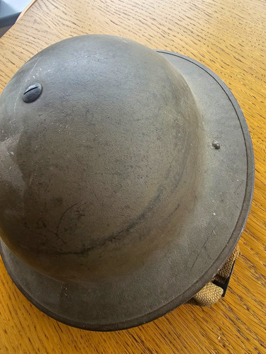 British army wwii steel brodie - british,