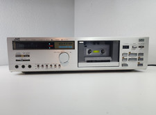 JVC DD-5 Stereo Cassette Deck Japan 1980s Vintage Silver Audio Hi-Fi Works Great