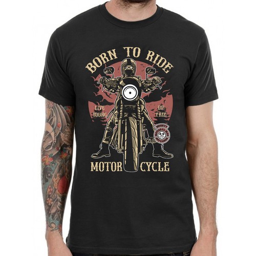 Born ride motorcycle club t - ride,