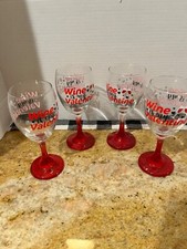 Wine Is My Valentine/4/ Wine Glasses/10 Oz/ Valentines Day Gift
