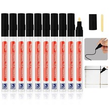 10x Anti Mould Grout Pen For Revives Restores Bathroom Tile In White Grey Black