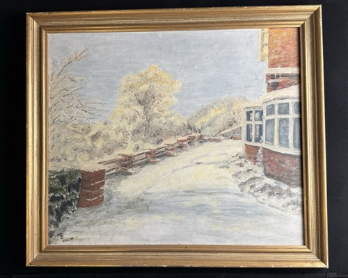 Vintage original signed oil - original,