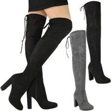 Womens Ladies Thigh High Boots