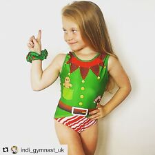 Amazing Elf Christmas leotard - Girls Gymnastics 