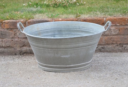 Old galvanised washing - galvanised,