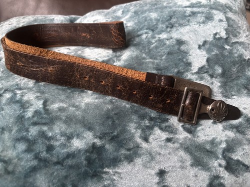 Vintage leather scout belt - vintage,