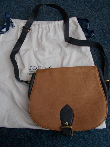 Joules tan navy blue leather - blue,