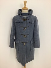 Vintage 60s Original English Gloverall duffle coat pancake hood overcoat #V1@STM