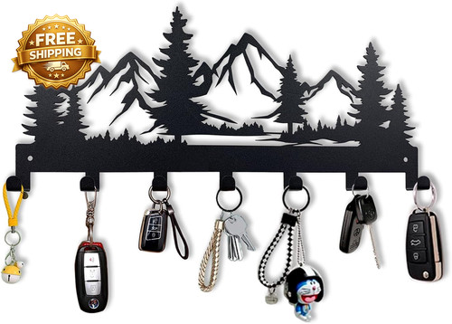 Metal key holder - key, mounted