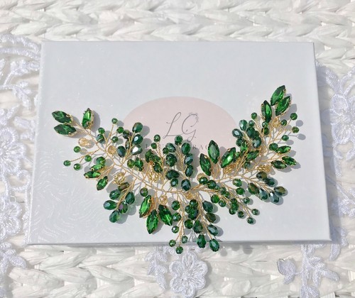 Bridal emerald green leaf - bridal,