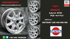 4 Minilite Rims 5.5j 13 5.5x13 Datsun 120 140 160 180 wheels rims rims