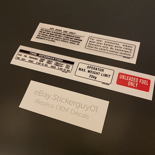 Honda qr50 safety sticker - qr50,