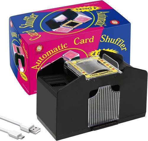 Deck automatic card shuffler - automatic,