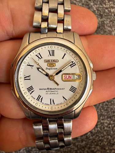 Seiko superior automatic white - seiko,