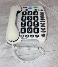 Geemarc Amplipower 40  50 Amplified Large Button White Telephone SPARE or REPAIR