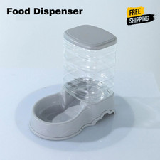 3.8L Automatic Pet Feeder Large Cat Dog Food Dispenser/Water Fountain Drink Bowl