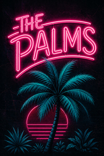 Retro neon sign poster - 26., the