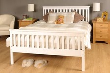 Atlantis Bed White, Pine, 5ft