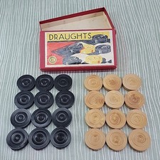 Draughts Wooden Interlocking