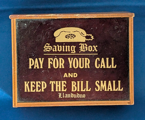 Vintage telephone money - vintage,