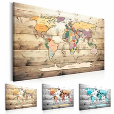 WORLD MAP Non-woven Canvas