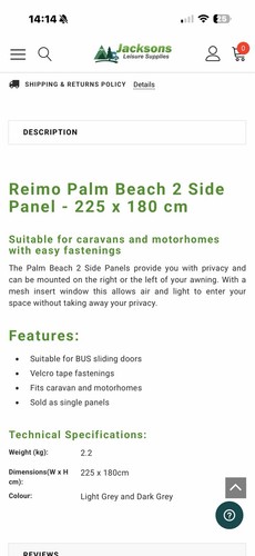 Reimo palm beach sun canopy - beach,