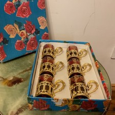 6 x Small Vintage Turkish Tea