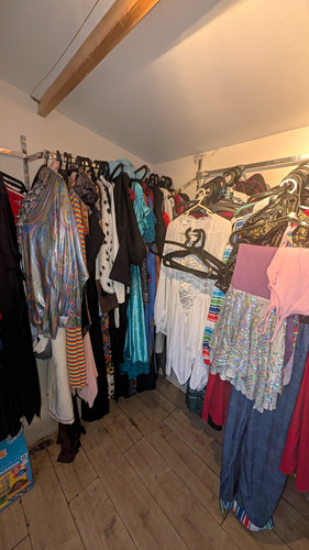 Mixed vintage and fancy - and, dress