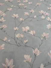 Laura Ashley Fabric Material Magnolia Grove Duck Egg SOLD BY THE METRE 😊