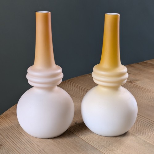 Victorian cased satin glass - satin,