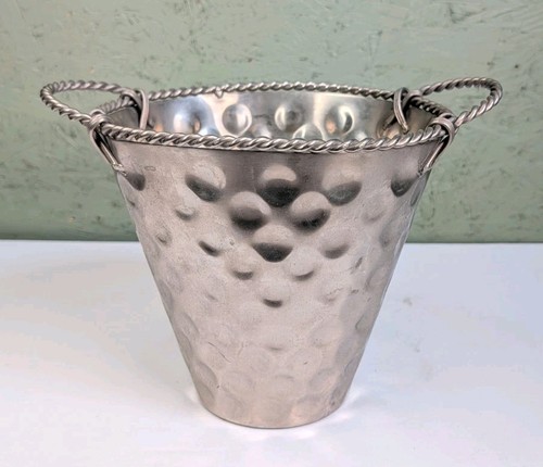 Vintage silver tone hammered - vintage,