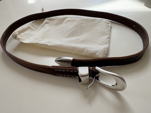 Our legacy brown leather belt - brown,
