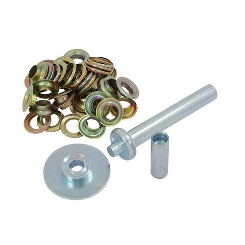 Tarpaulin eyelet repair set - repair,