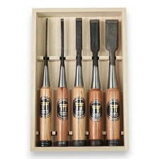 Temple Tool Co. Japanese Bench Chisels Box Set - 5pc Set