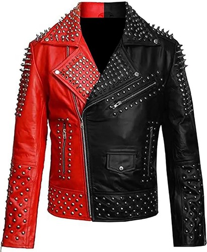 Men punk studded leather - men’s,