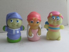 VTG LOT OF THREE 1980s PLAYSKOOL GLOW FRIENDS =  WORM  + BASHFUL BUG + BUTTERFLY