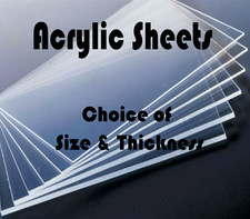 *SALE* Clear Perspex Plexiglass Acrylic A4 Sheet Panel Craft Laser Cutting CNC