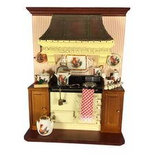 Dolls House Wall Stove Cream