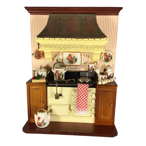 Dolls house wall stove cream - dolls,