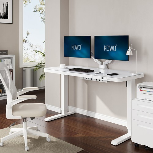 Glass standing desk - glass, with