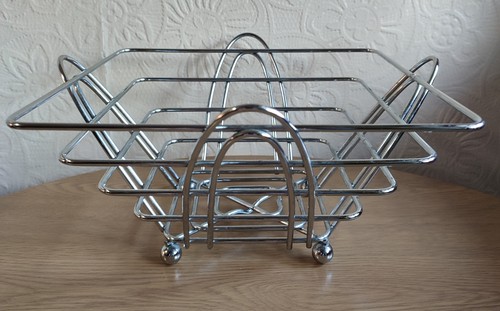 Chrome wire square fruit - chrome,